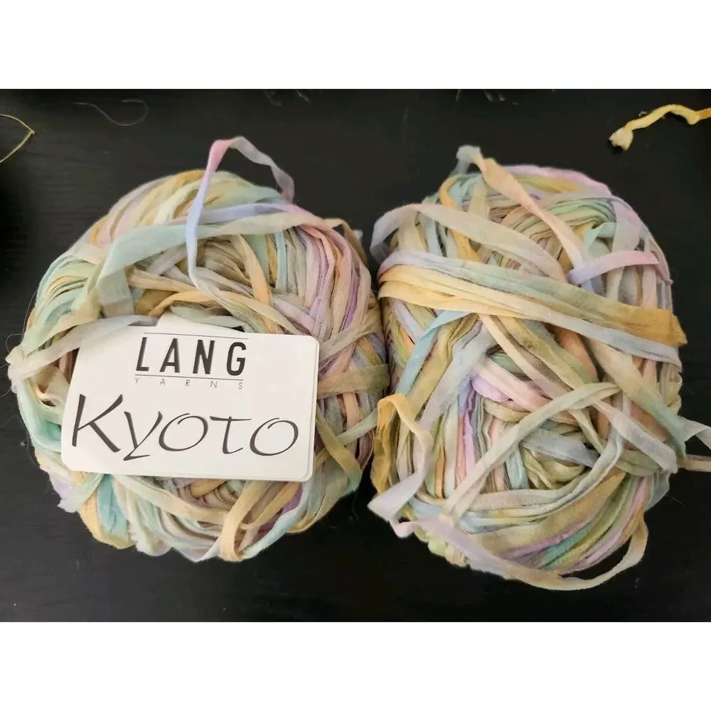 Mixed Yarn Lot Novelty Ribbon Boucle Fuzzy Patons Metallic Lang Kyoto Pastel Mix
